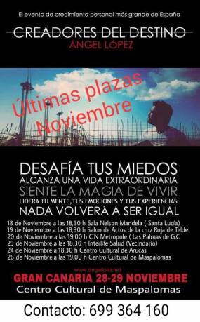 CONFERENCIAS GRATUITAS CREADORES DEL DESTINO GC