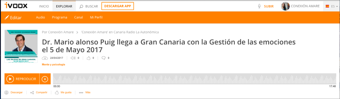 Mario alnoso Puig Ivoox entrevista